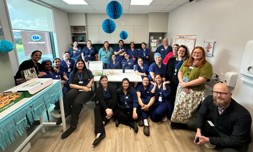 Happy Birthday Endoscopy & Manuka Ward - Image of the endo team at their morning tea