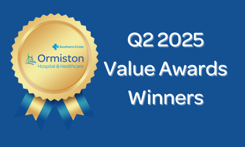 Q2 2025 Value Awards Winners, graphic featuring that text and an image of a gold medal with ribbon